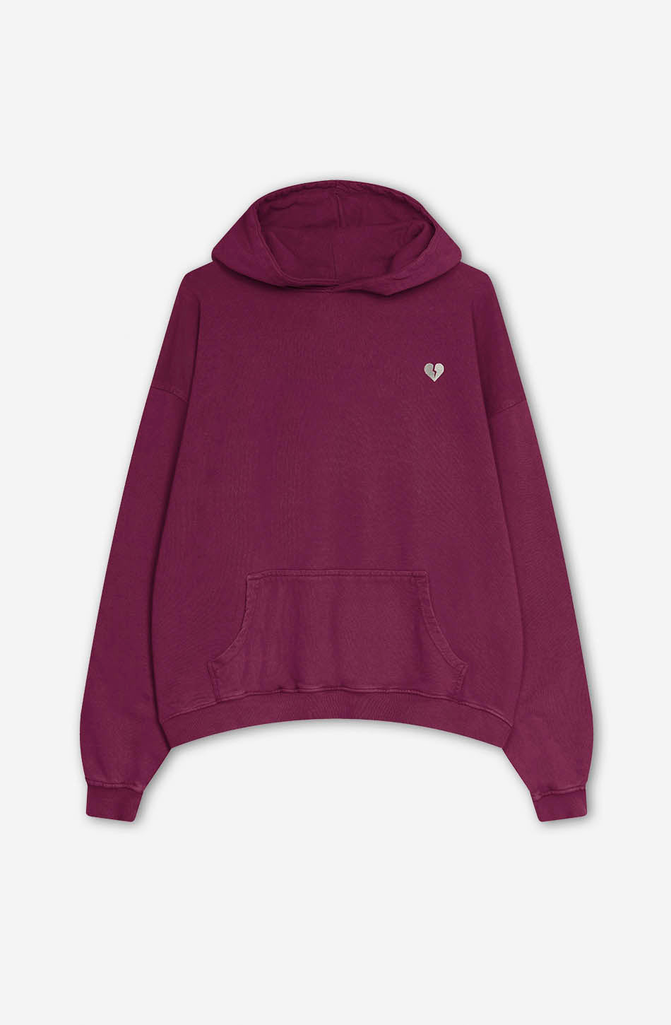kaotiko Sudadera Washed Broken Heart Wine