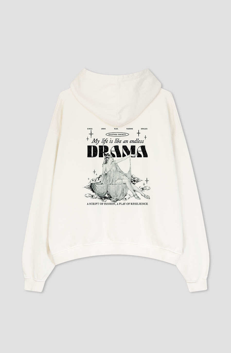 kaotiko Sudadera Washed Drama Ivory