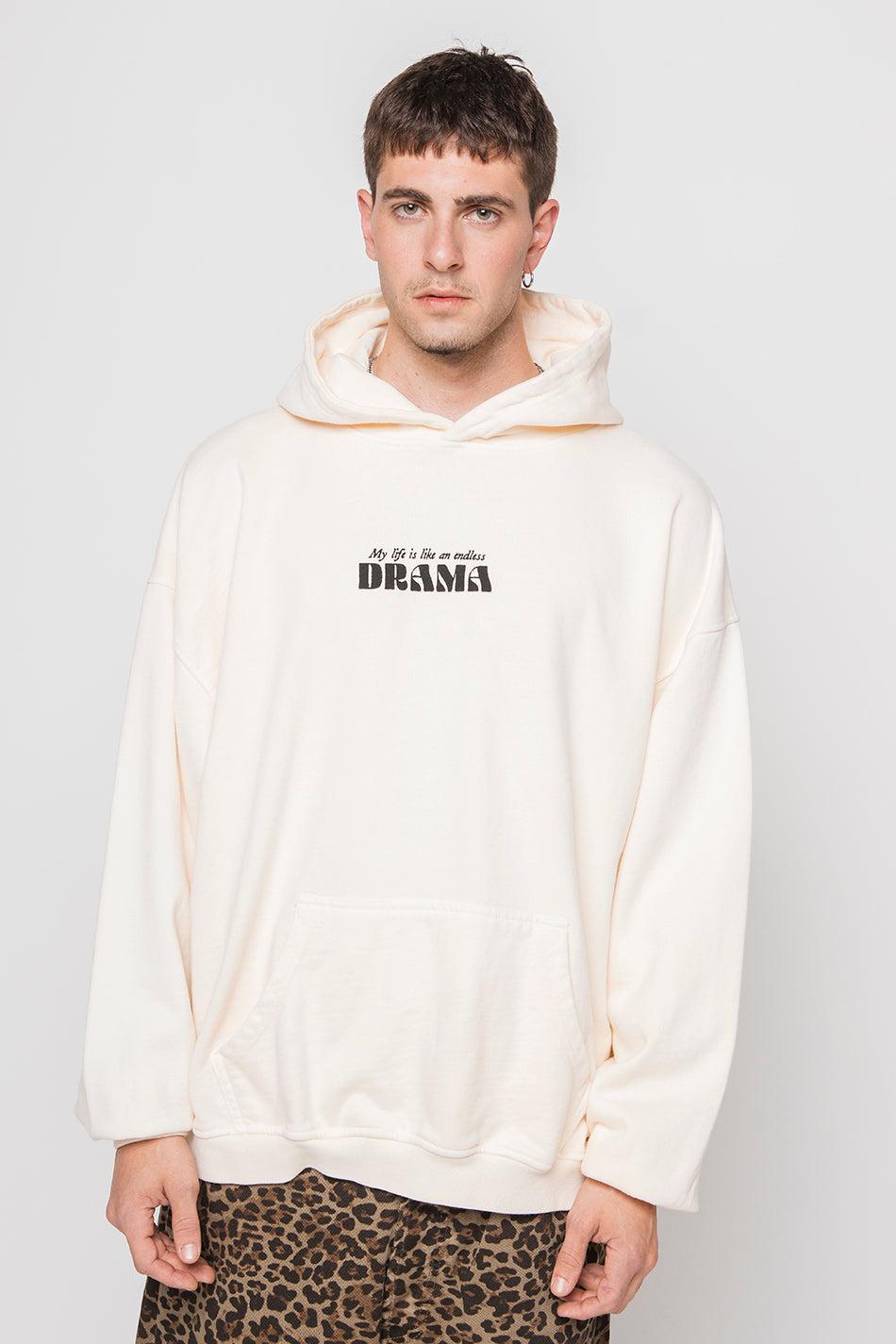 kaotiko Sudadera Washed Drama Ivory Tienda