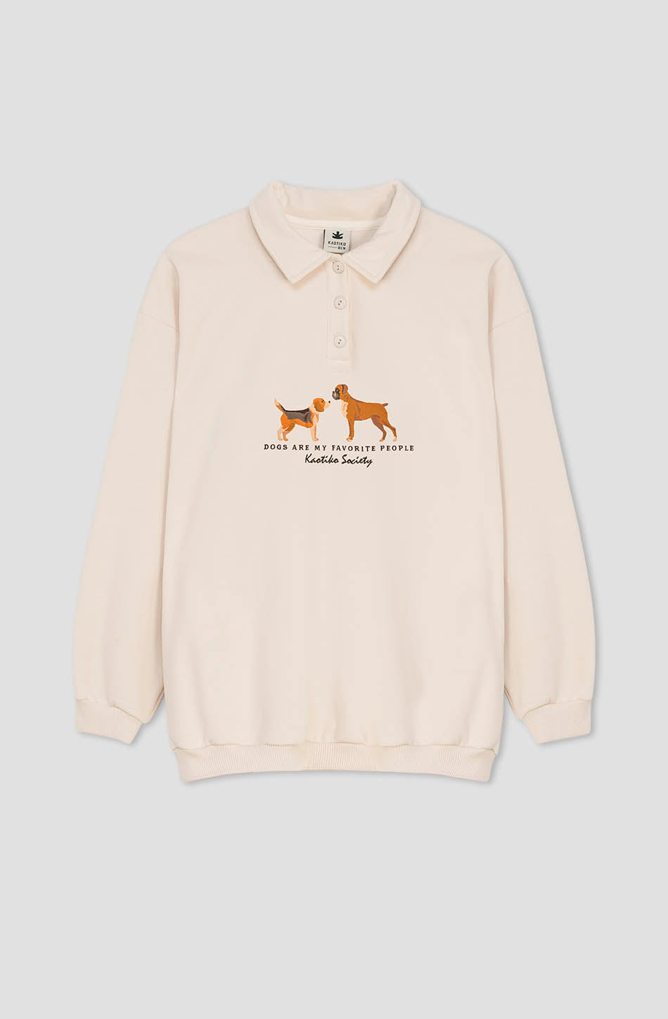 kaotiko Sudadera Puppies Jack Ivory