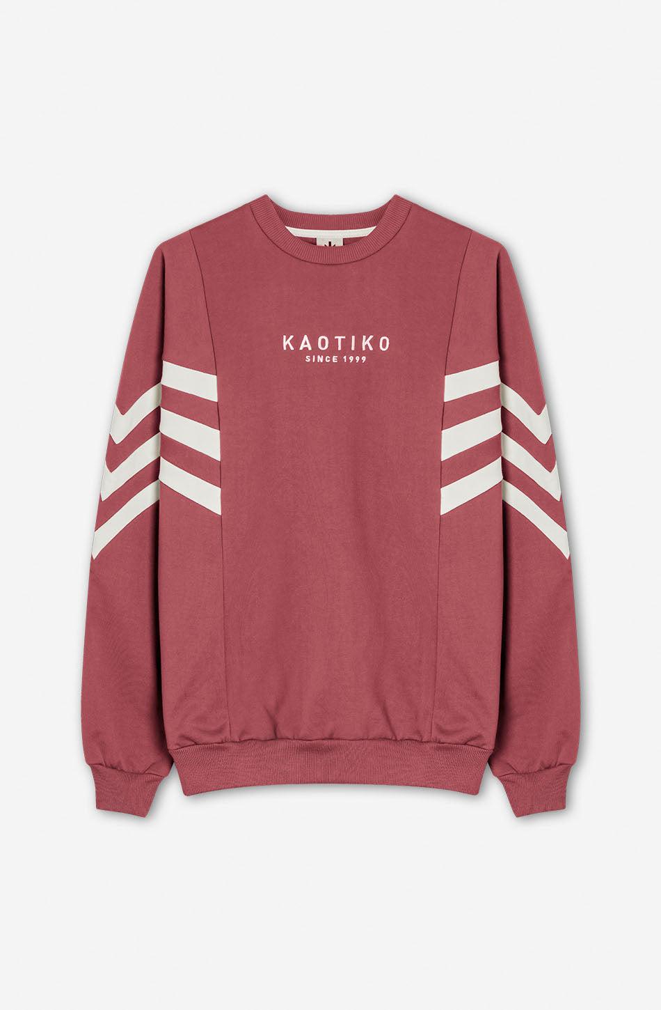 kaotiko Sudadera Chad Dark Burgundy/ Ivory