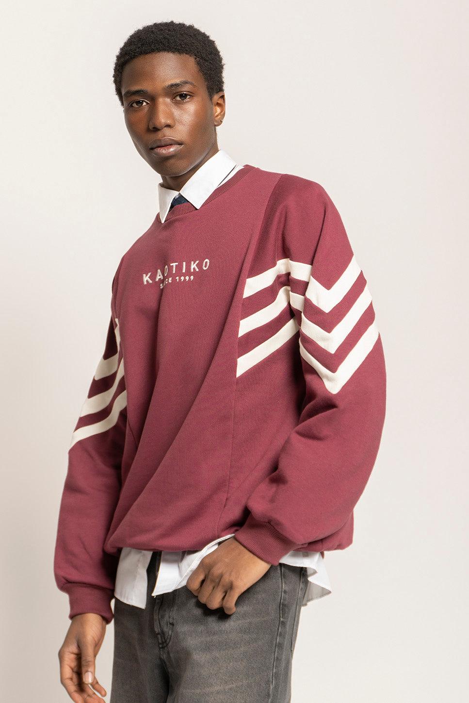 kaotiko Sudadera Chad Dark Burgundy/ Ivory COMPRAR AHORA