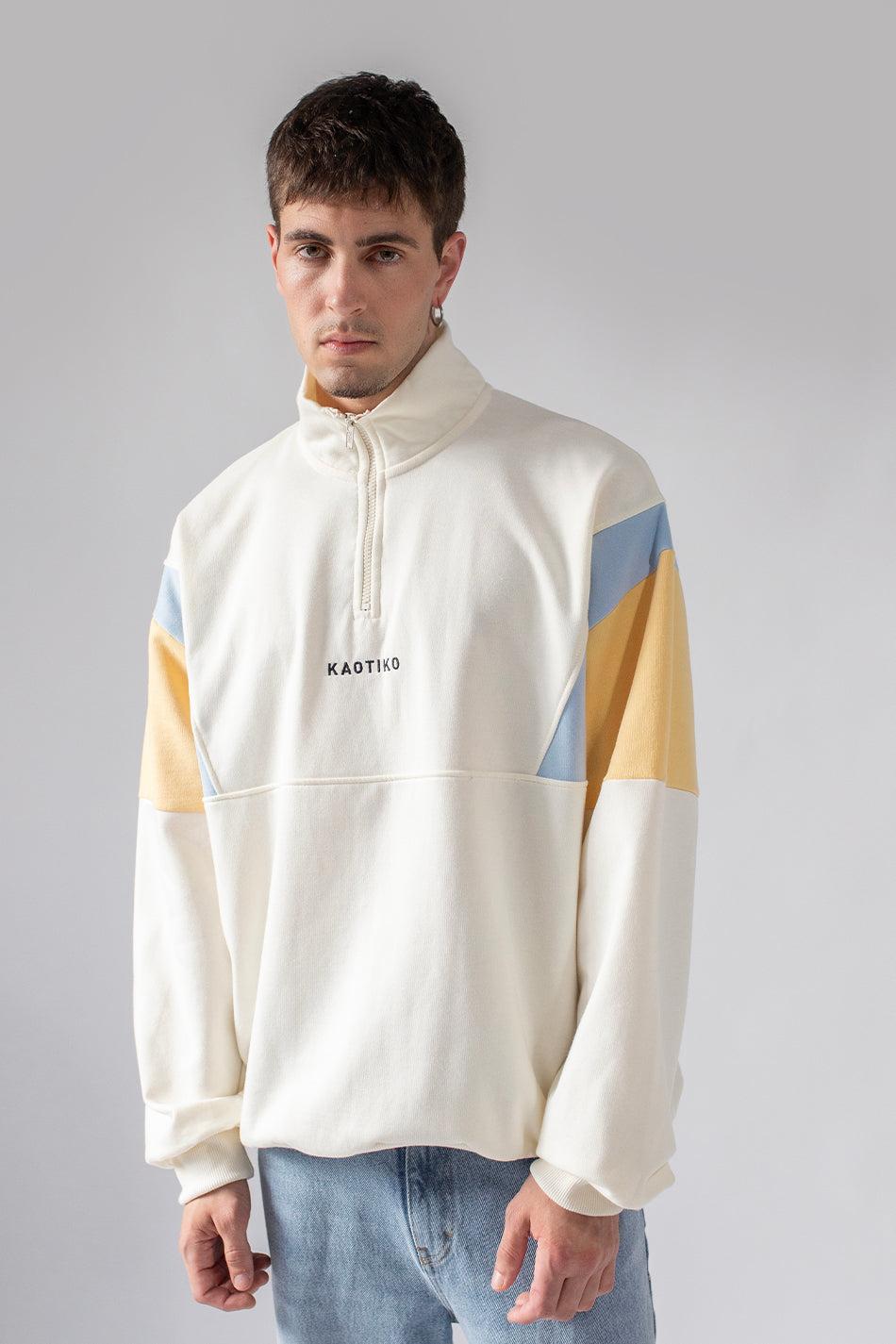 kaotiko Sudadera Arthur Ivory Sky Vanilla Oferta especial de fábrica