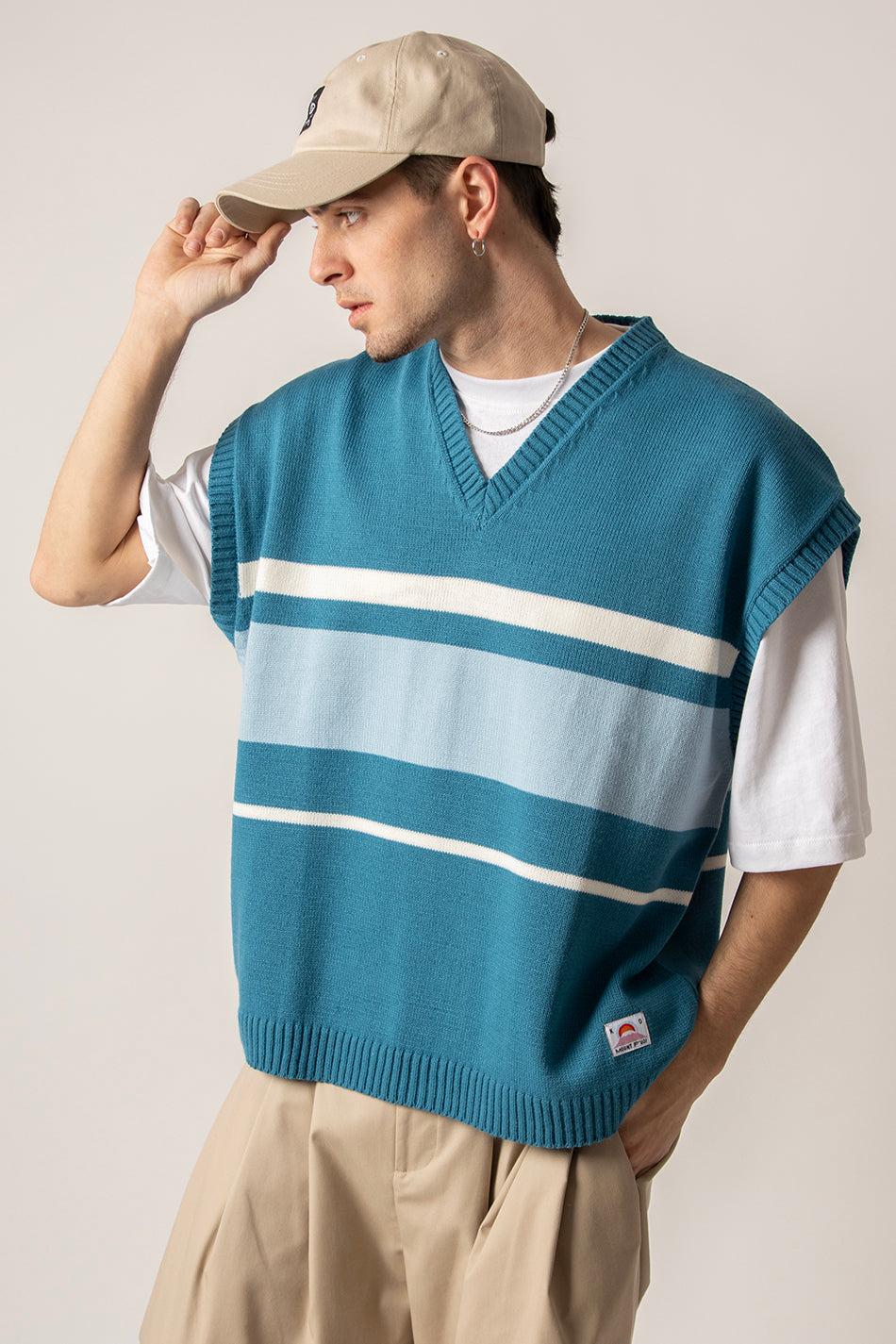 kaotiko Chaleco Stripes Jade Precios de Black Friday