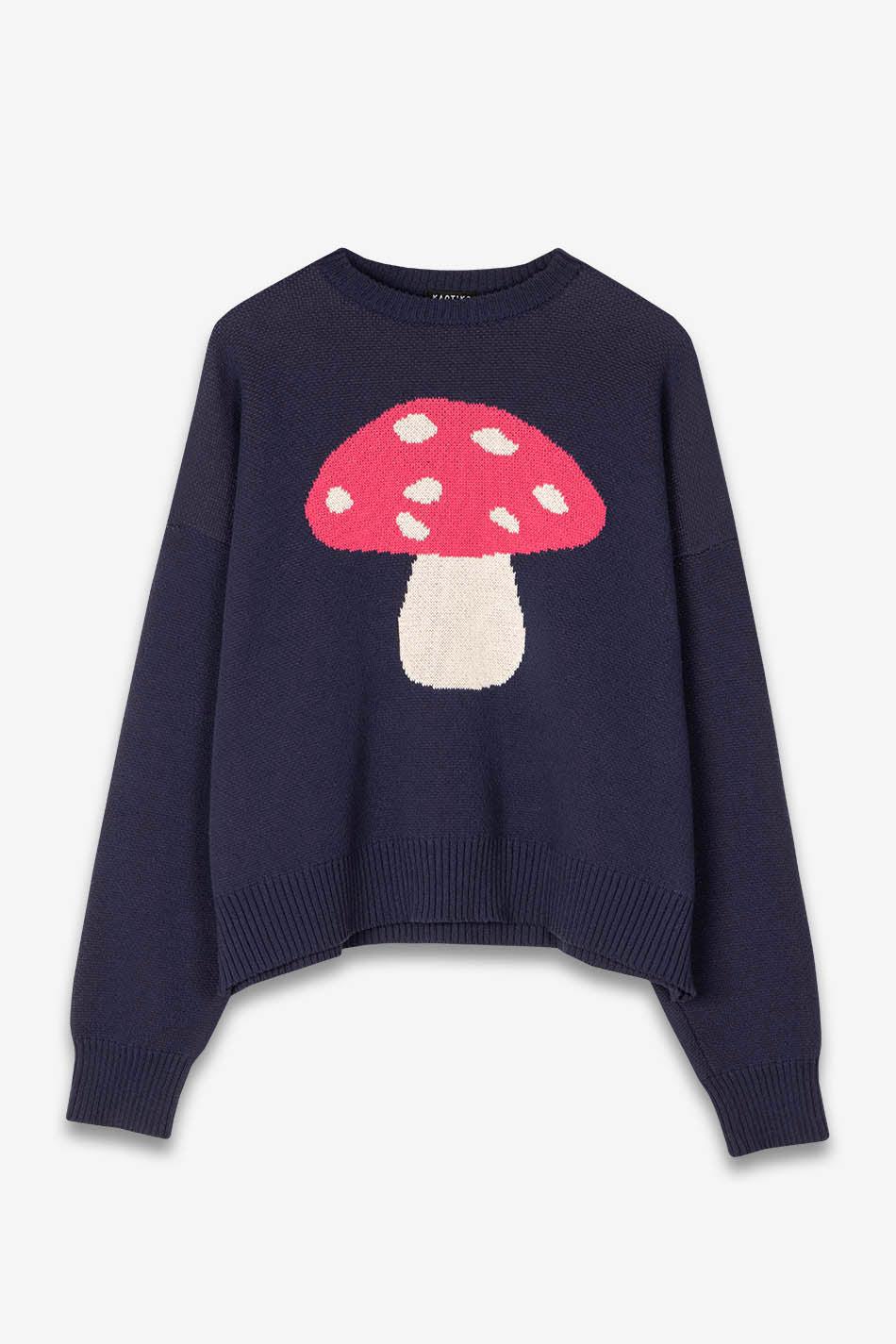 kaotiko Jersey Mushroom Navy Libre de impuestos