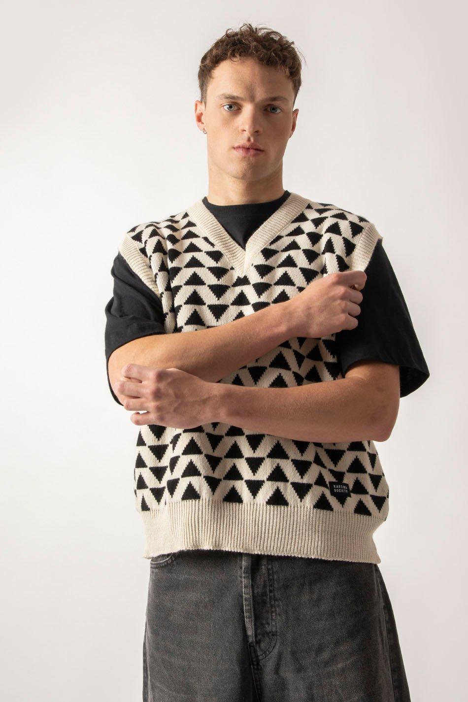 kaotiko Chaleco Vermont Ivory/ Black Última moda