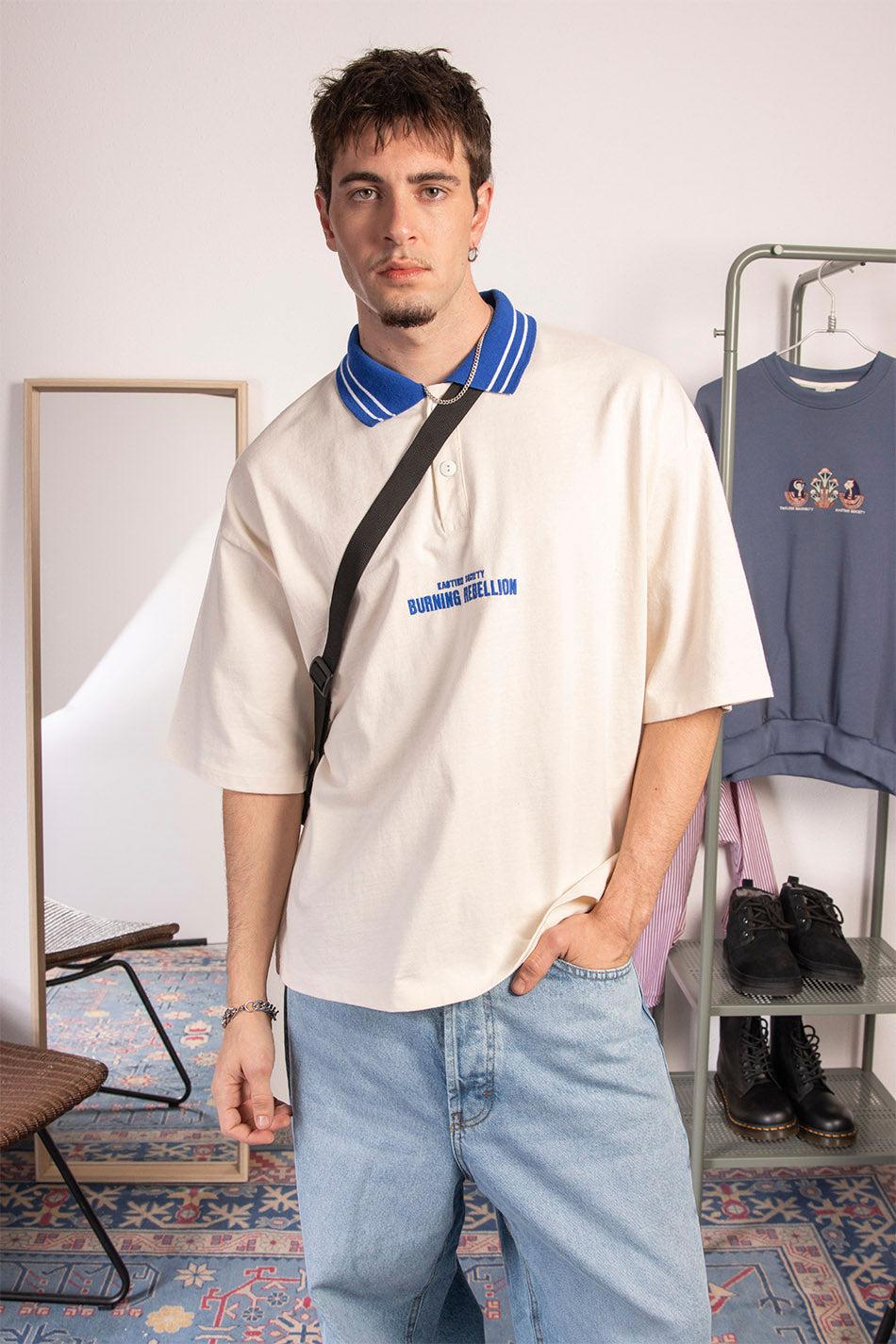 kaotiko Polo Burning Rebellion Organic Cotton En línea