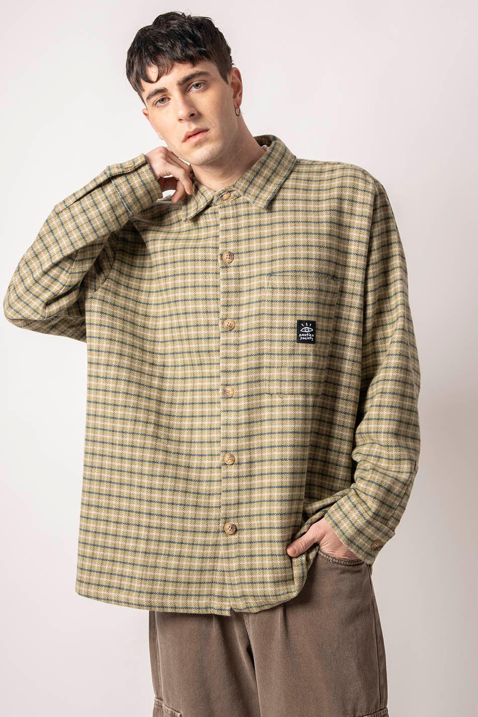 kaotiko Camisa Helsinki Checked Green Rebajas