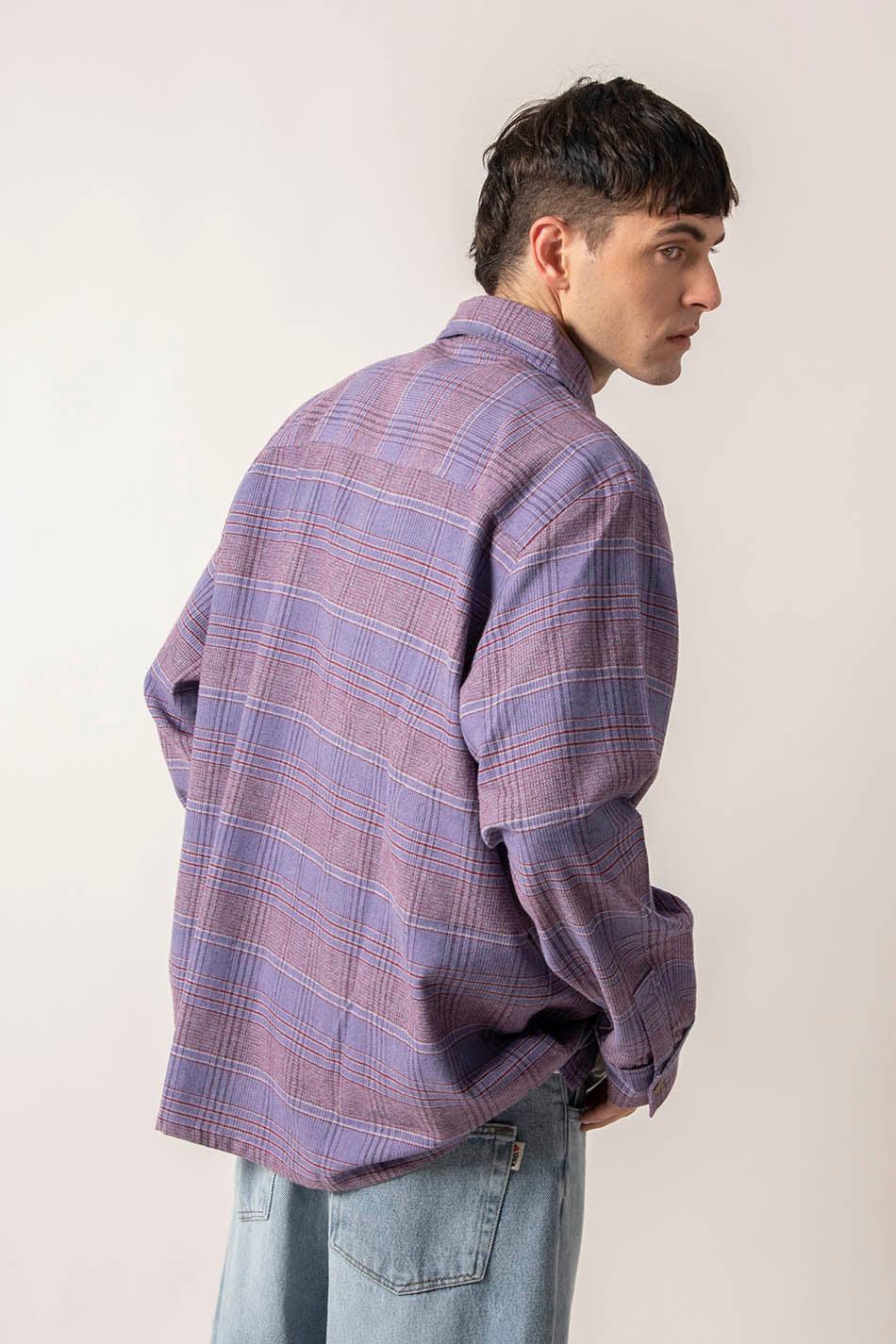 kaotiko Camisa Liverpool Checked Lilac Venta caliente