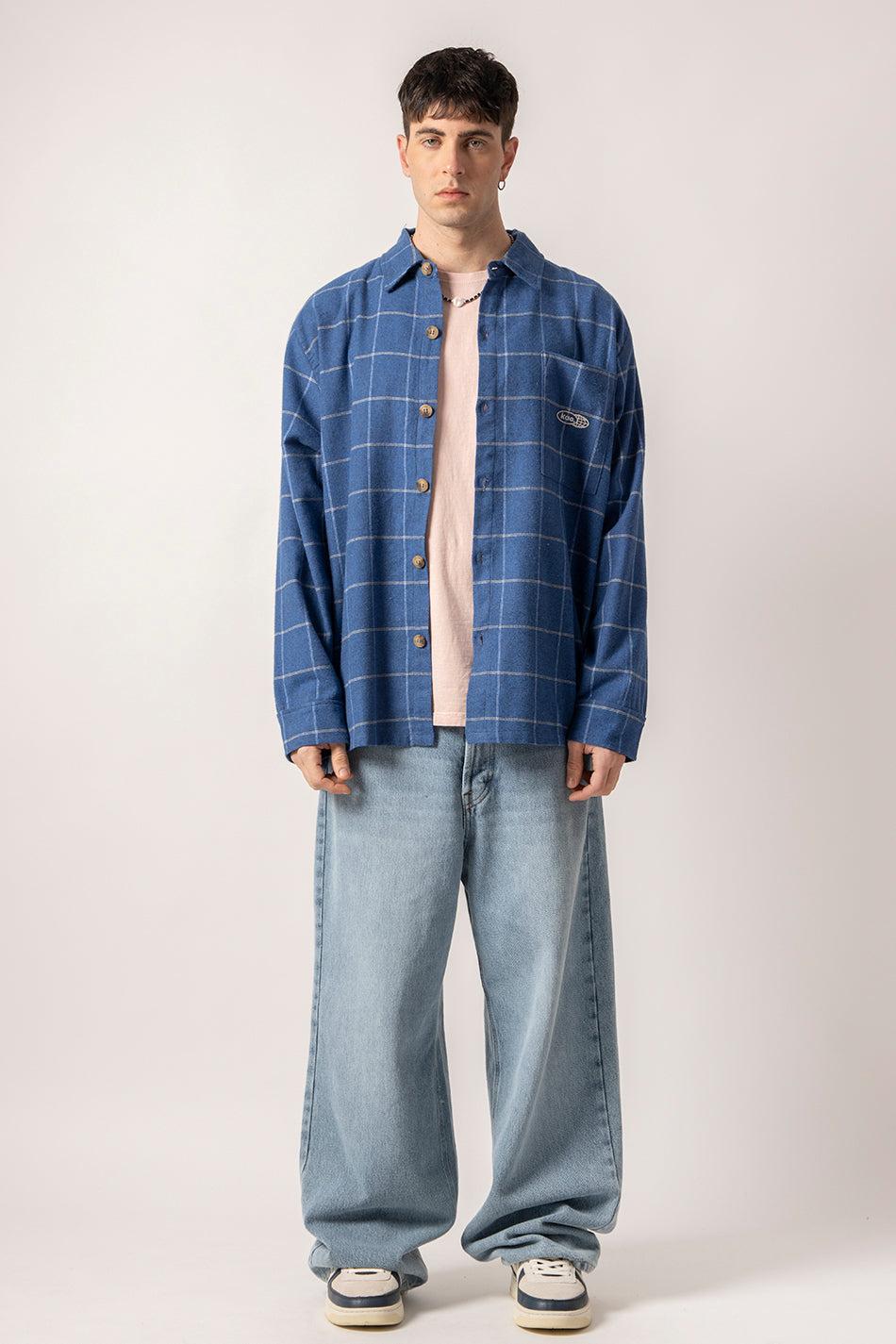 kaotiko Camisa Milton Checked Blue En oferta