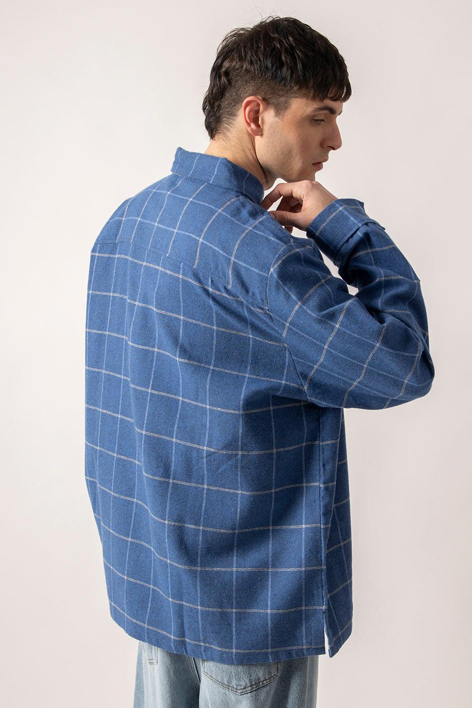 kaotiko Camisa Milton Checked Blue En oferta