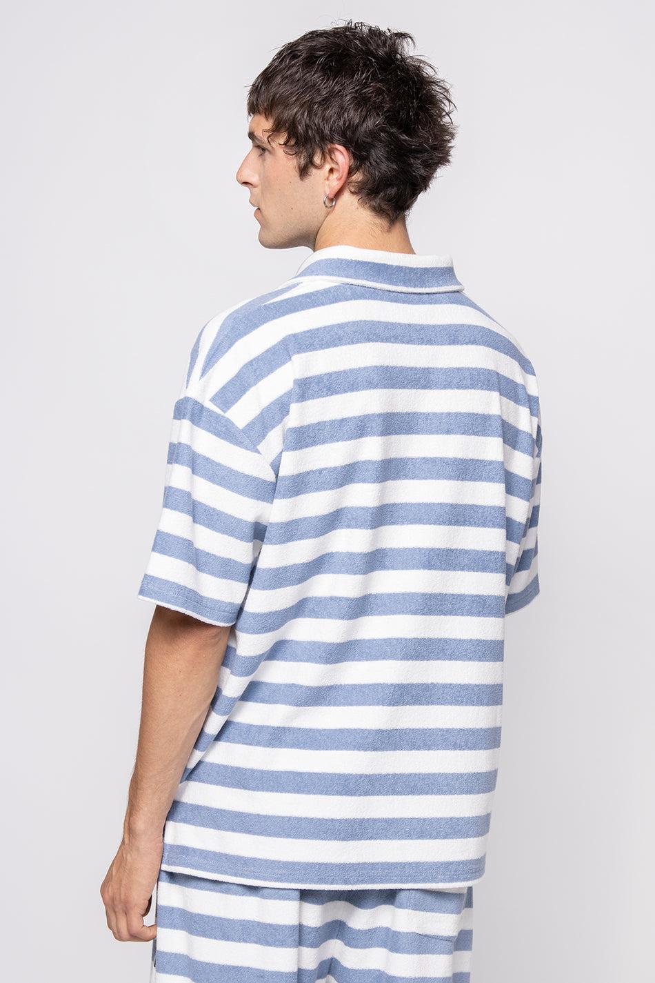 kaotiko Polo Towell Stripe Blue / White Liquidación