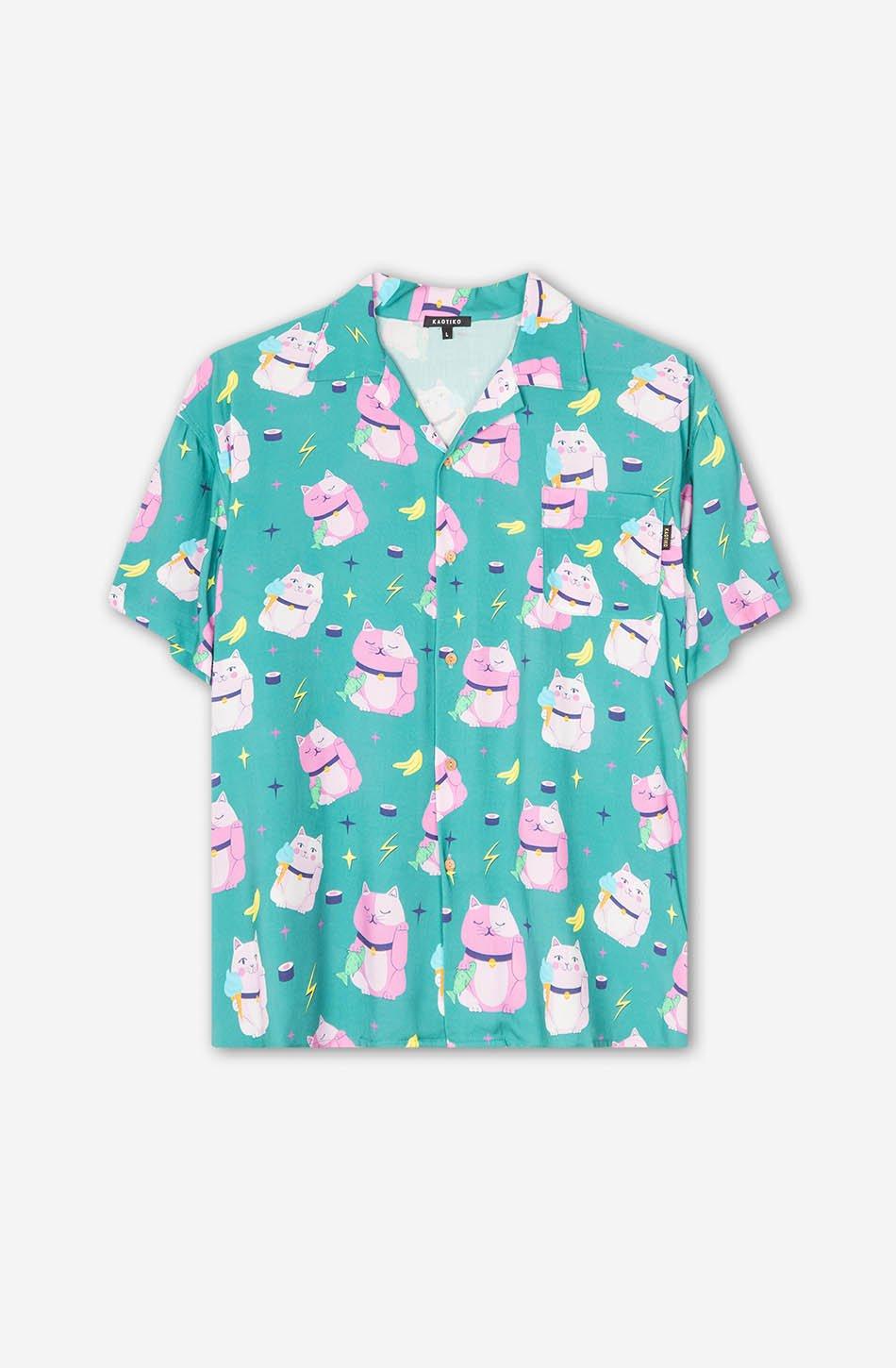 kaotiko Camisa Cats Chinese Jade