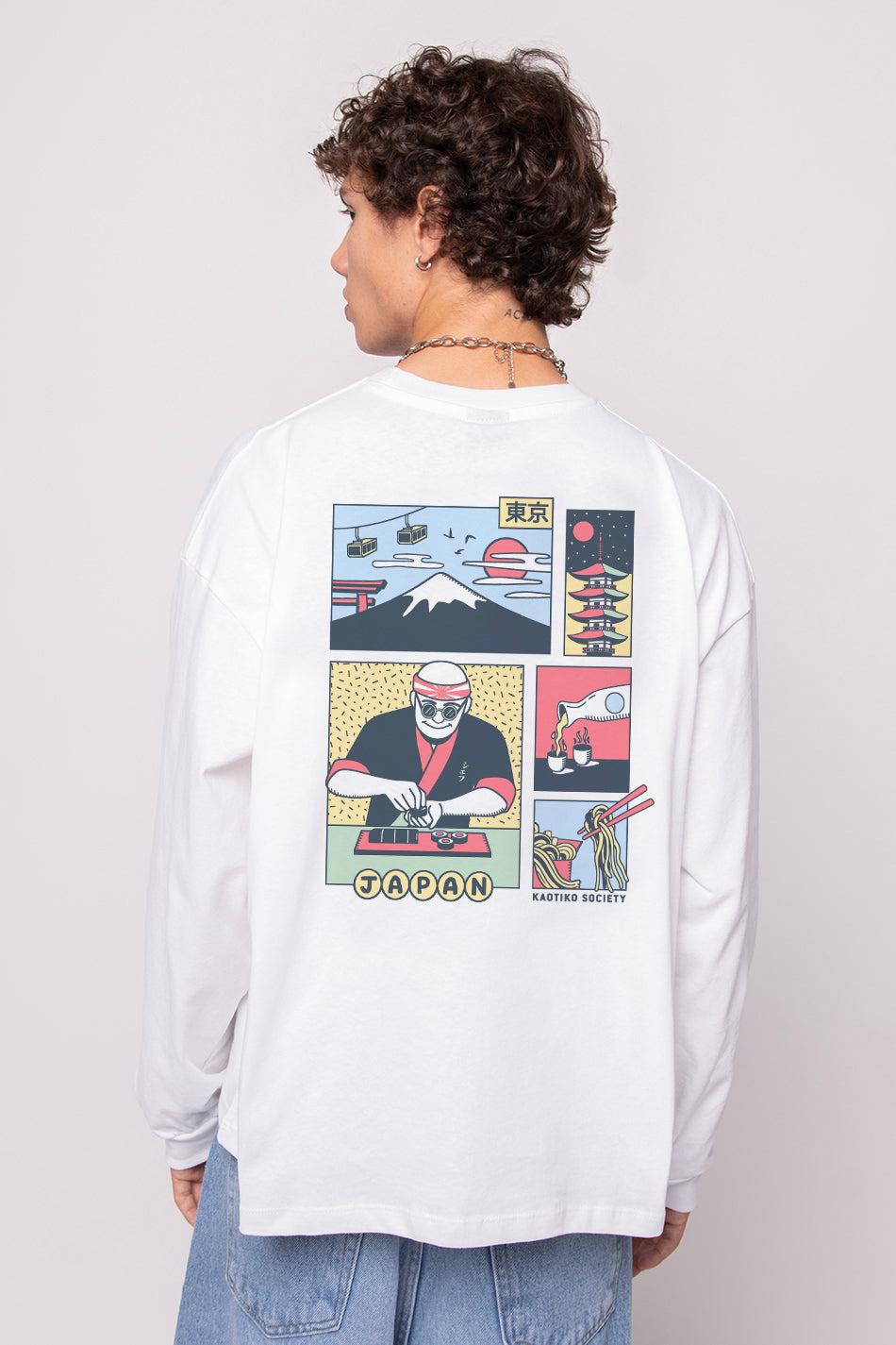 kaotiko Camiseta Japan Life Organic Cotton White Promoción trimestral