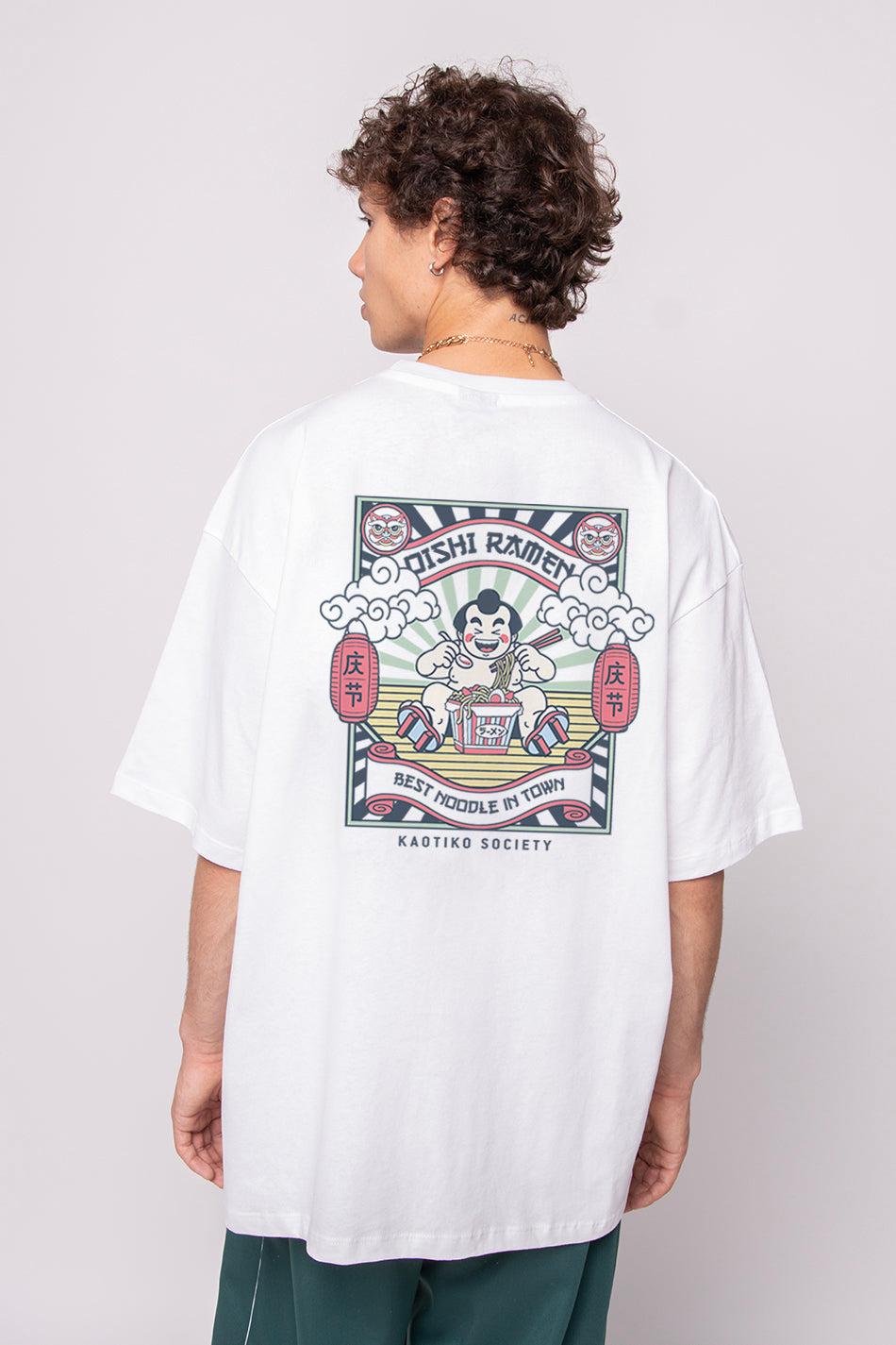 kaotiko Camiseta Organic Cotton Oishi Ramen White Grandes descuentos