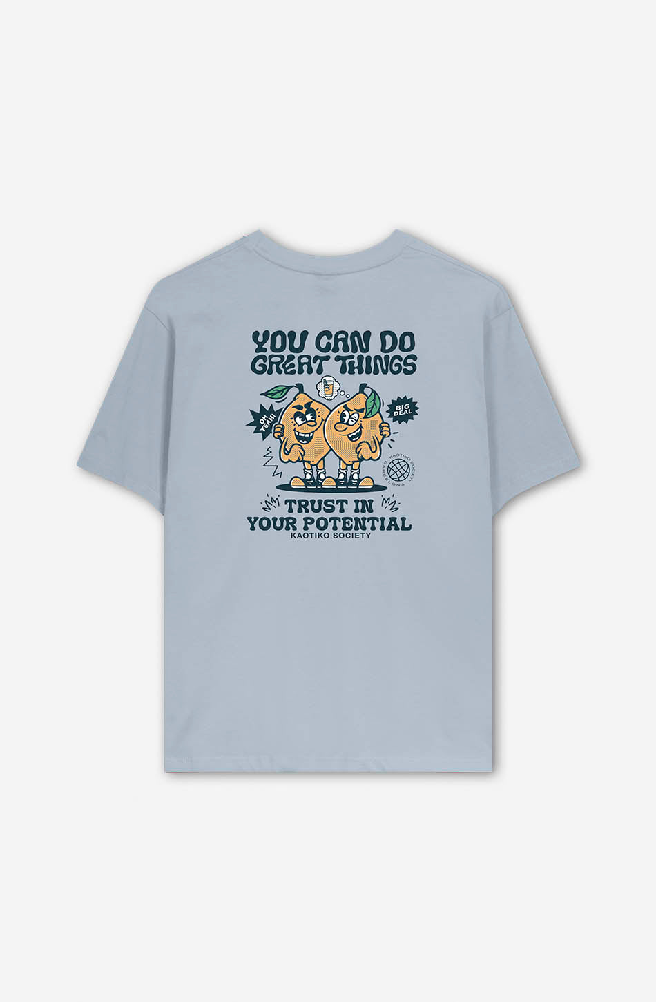 kaotiko Camiseta Washed You Can Do Great Things Steel