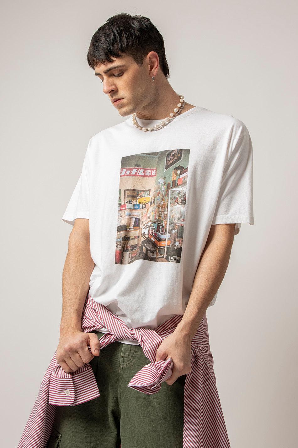 kaotiko Camiseta Washed Takayama White Ahorra y exporta