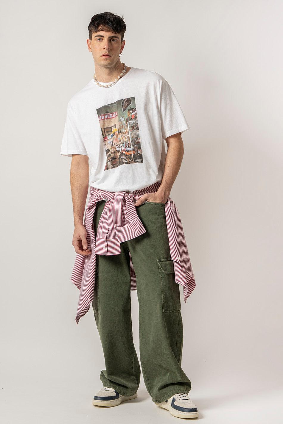 kaotiko Camiseta Washed Takayama White Ahorra y exporta
