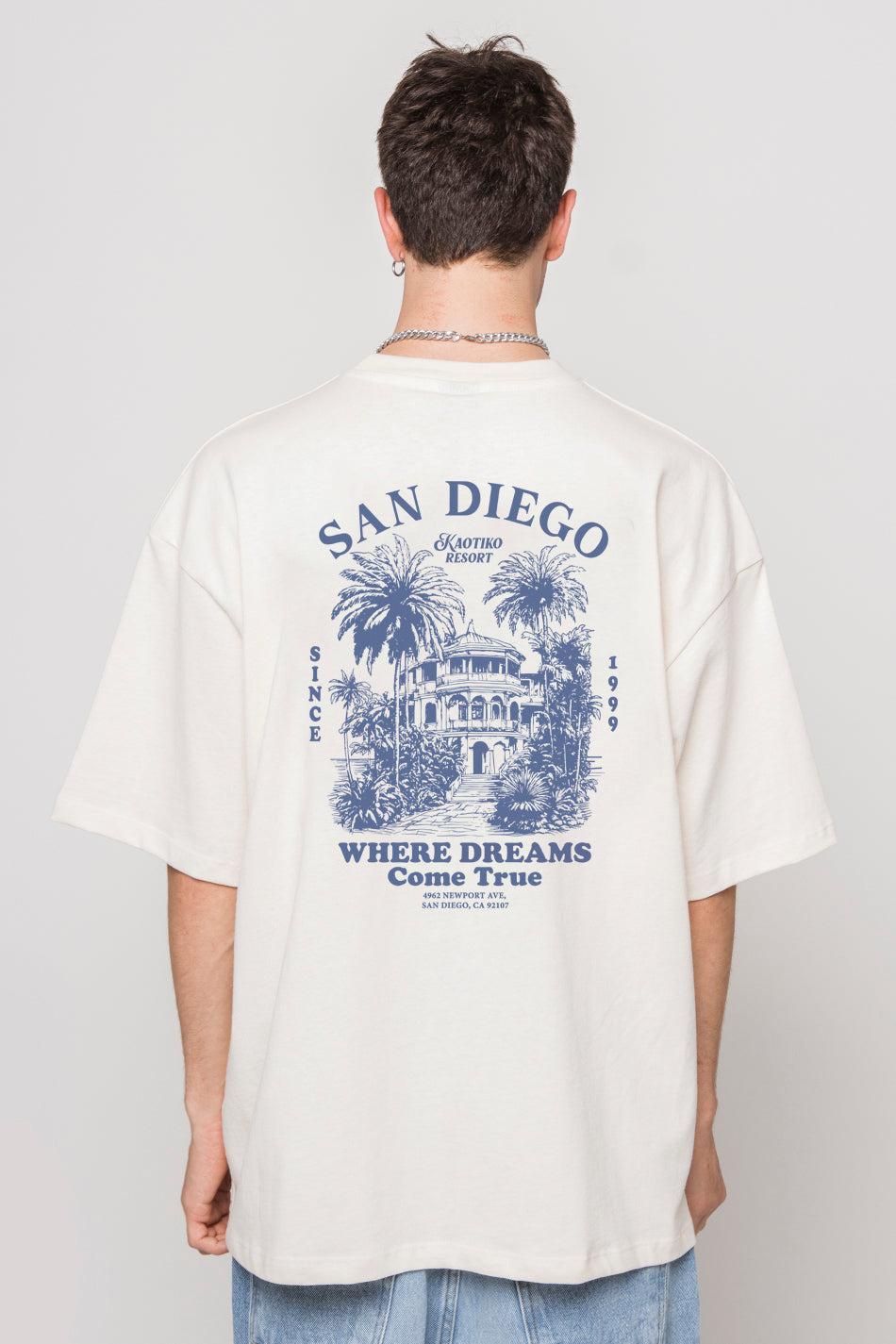 kaotiko Camiseta Kaotiko Resort Ivory Ofertas de temporada