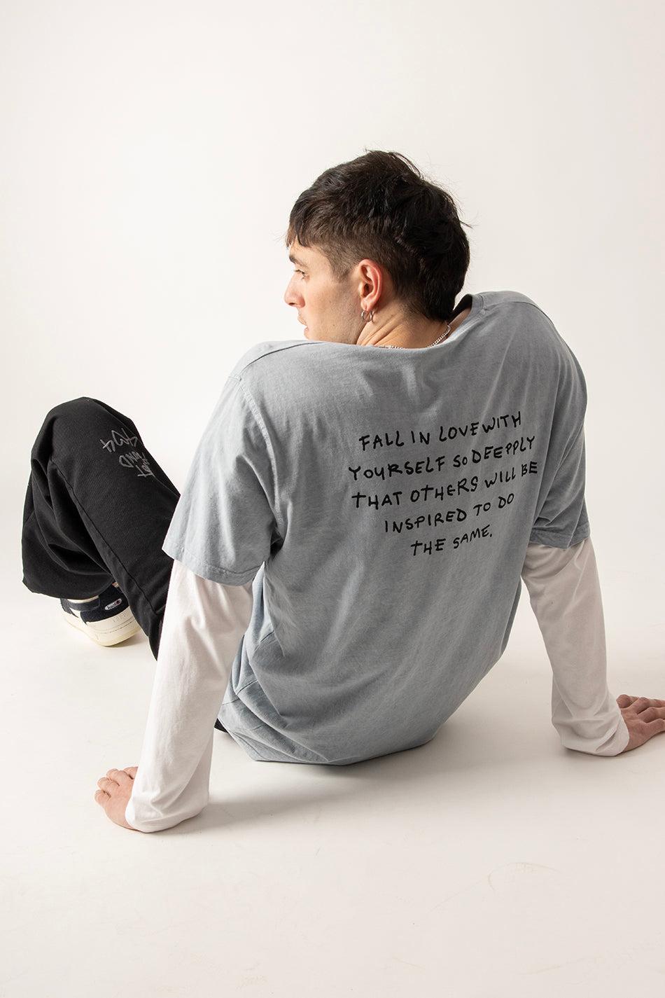 kaotiko Camiseta Washed Boy Urban Threesome Steel Ofertas especiales
