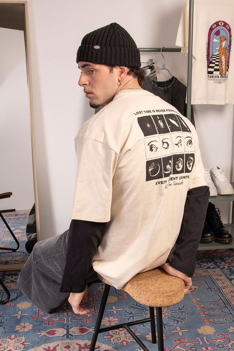 kaotiko Camiseta Phases Eye Stone Rebajas de fin de temporada