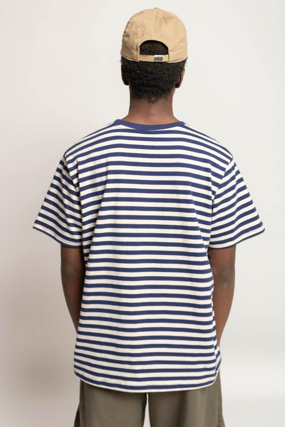 kaotiko Camiseta Stripes Bear Navy Ivory Devoluciones gratuitas