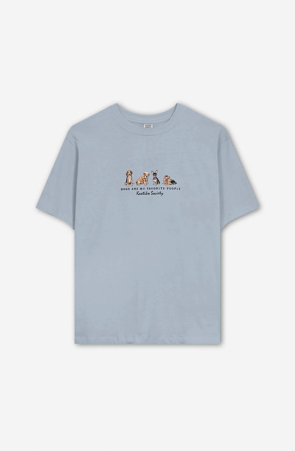 kaotiko Camiseta Washed Puppies Gang Steel