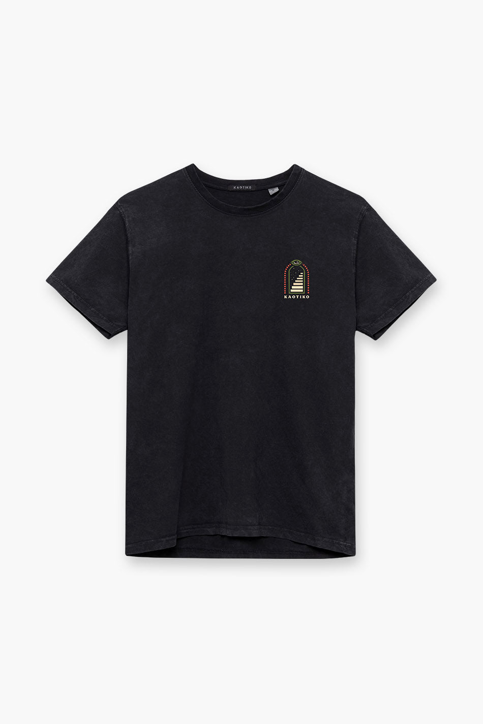 kaotiko Camiseta Washed Trust Your Intuition Black Venta caliente