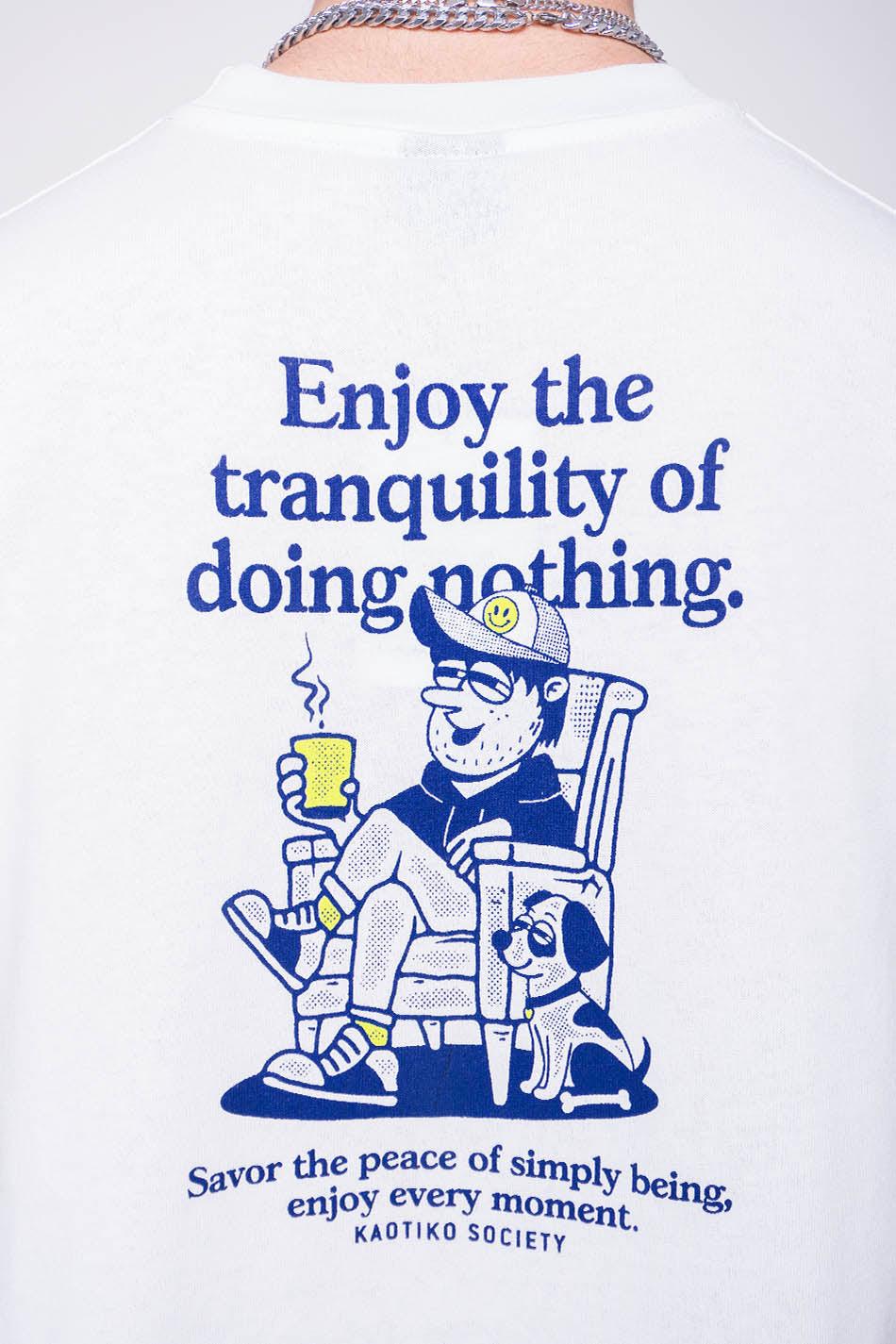 kaotiko Camiseta Doing Nothing Organic Cotton White Rebajas baratas