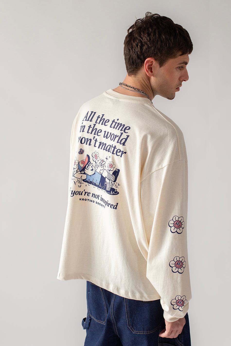 kaotiko Camiseta Organic Cotton All The Time Ivory Rebajas de fábrica
