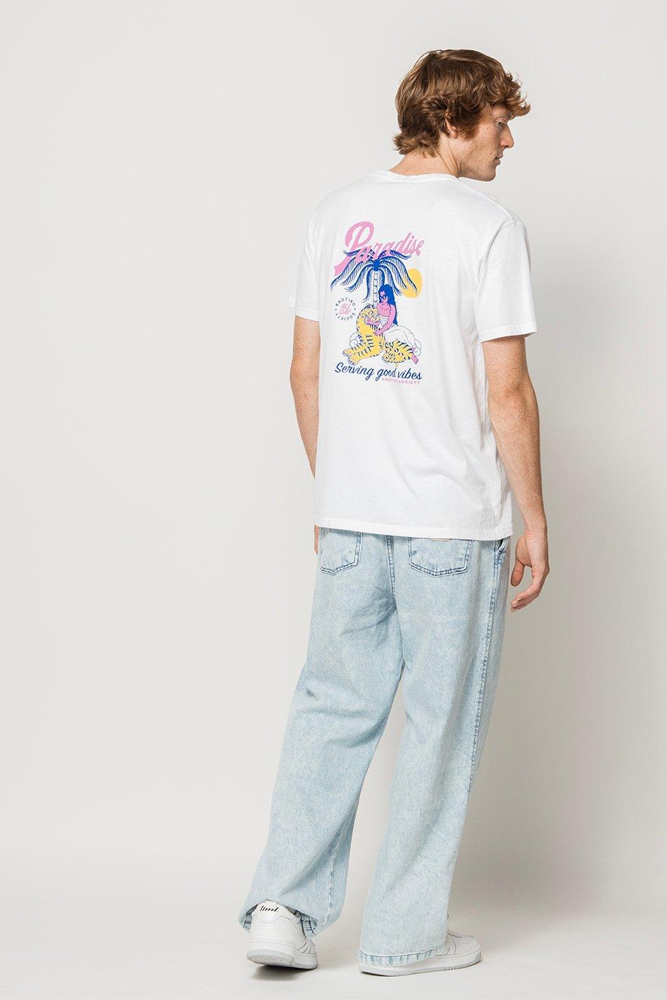 kaotiko Camiseta Washed Serving Good White Ventas relámpago