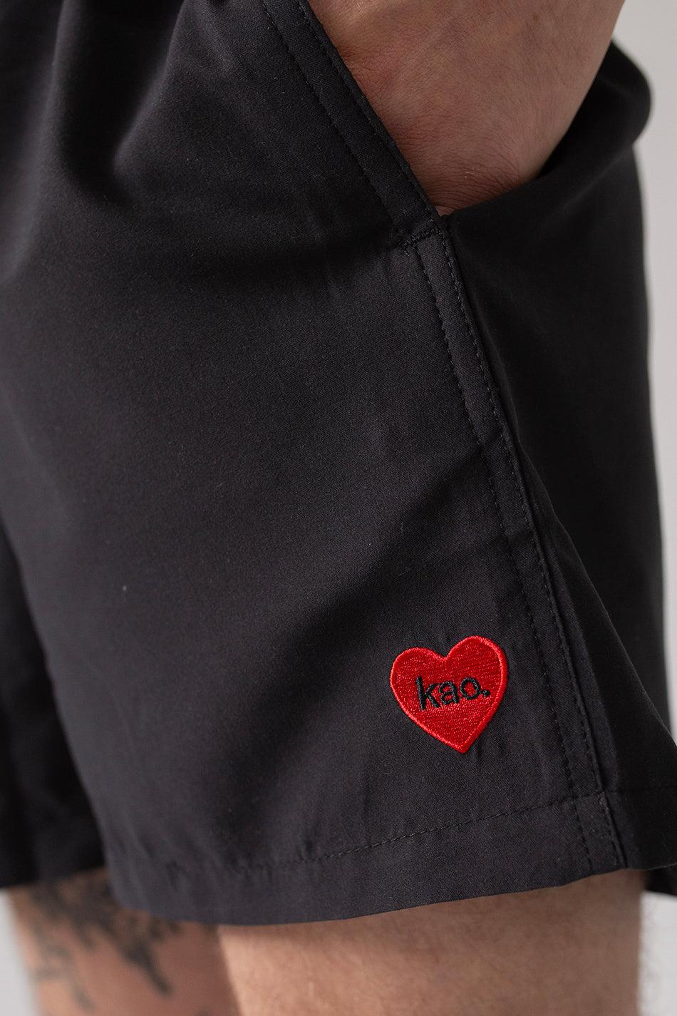 kaotiko Bañador Belt Heart Kao Black Liquidación