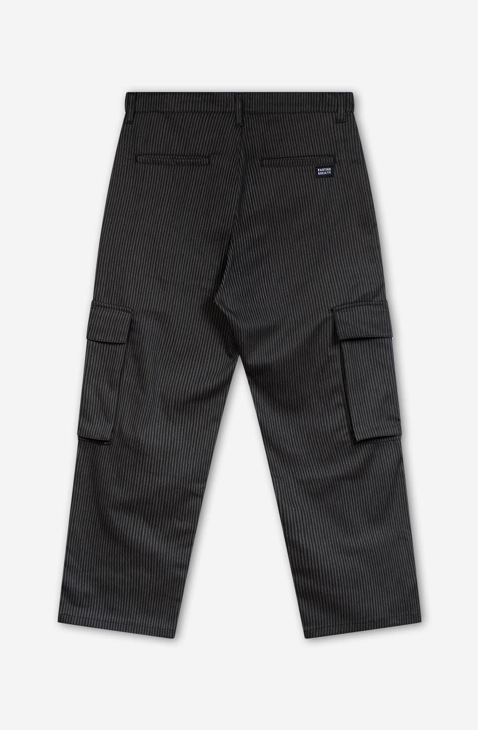 kaotiko Pantalón Cargo Stripes Green / Black Oferta especial