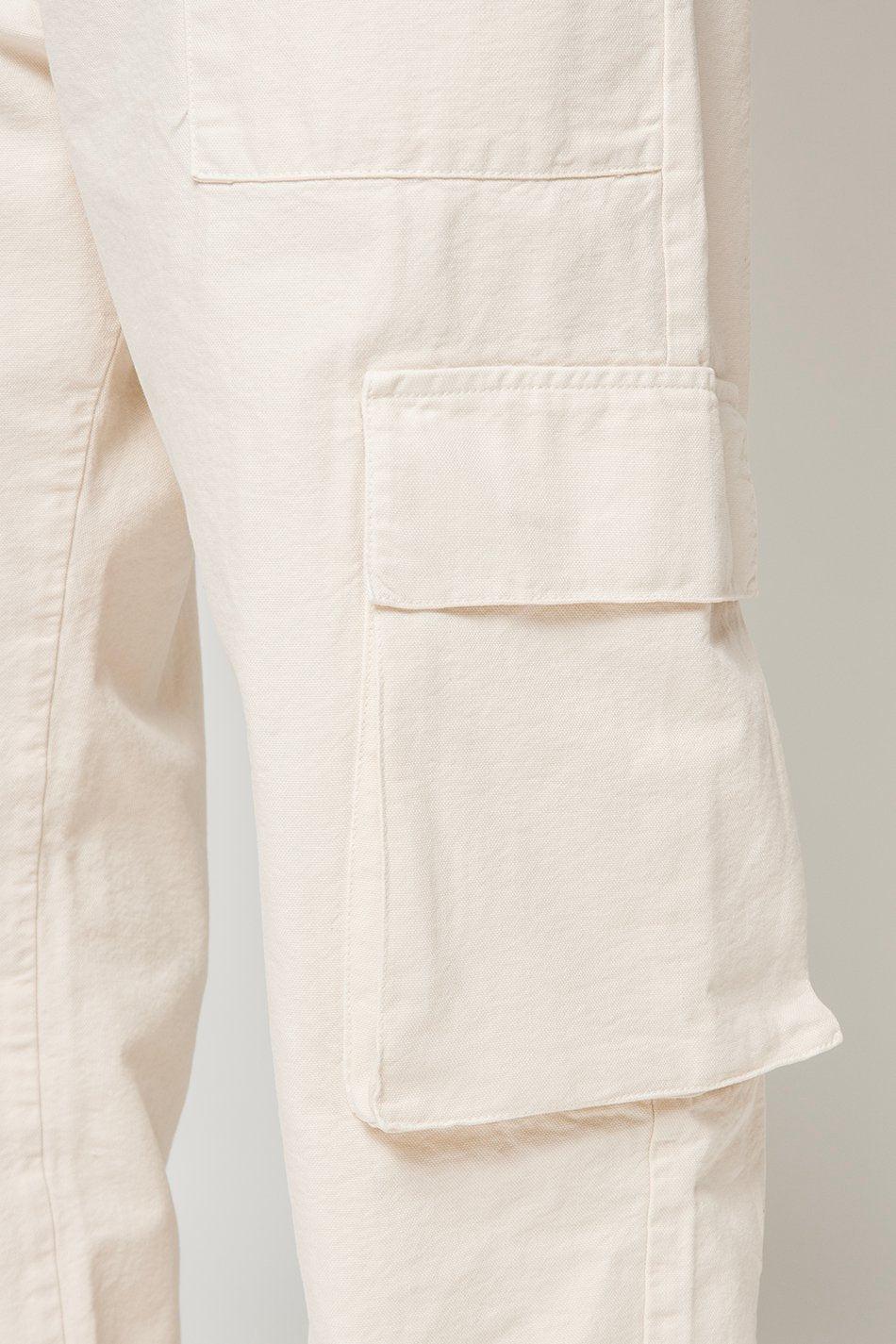 kaotiko Pantalón Cargo Relaxed Canvas Ivory Envío gratis