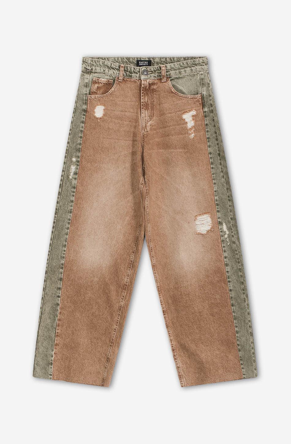 kaotiko Pantalón Tusa Washed Army/ Brown Últimos 2 días