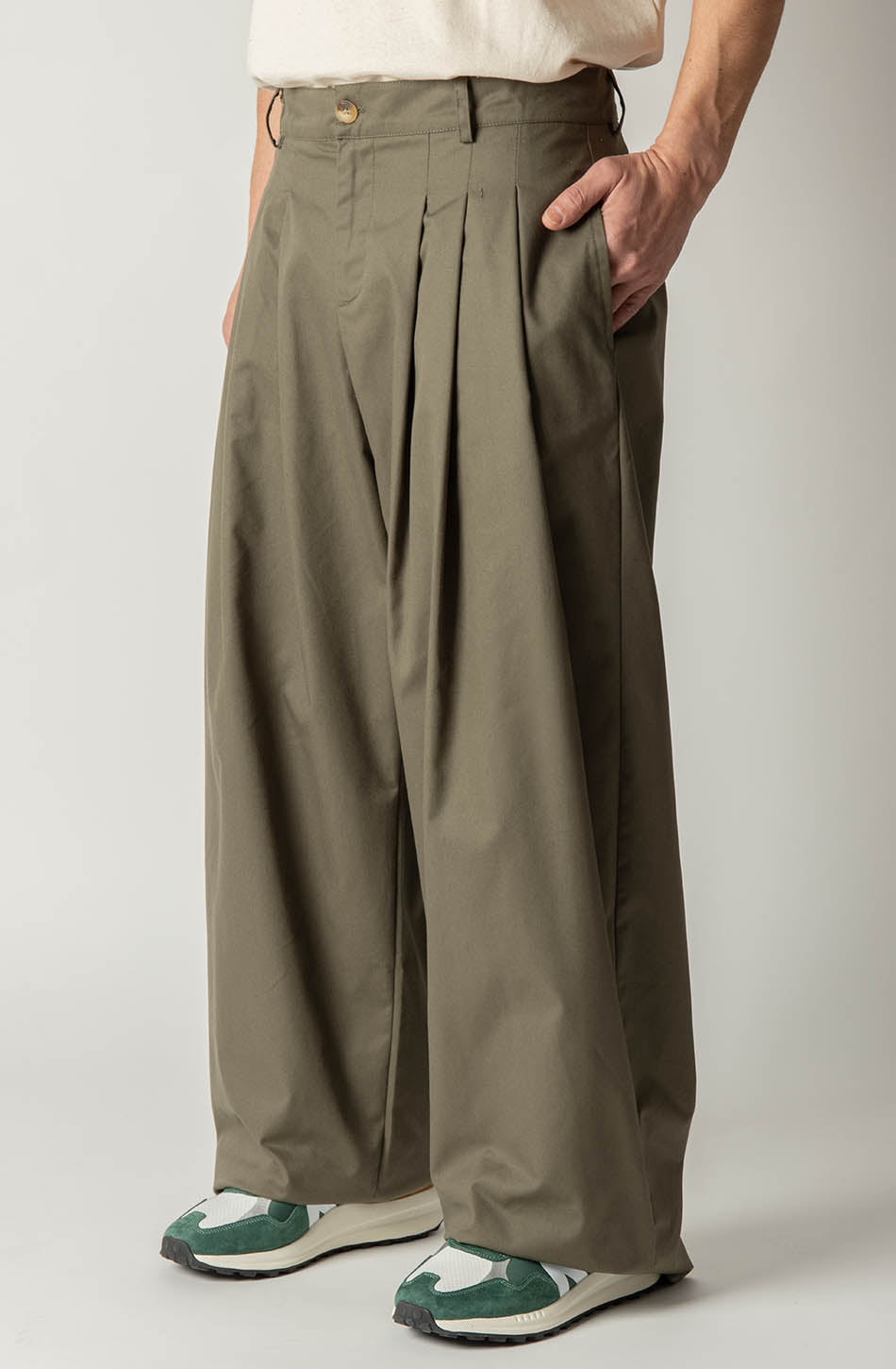 kaotiko Pantalón Norway Wide Leg Army Precio de fábrica