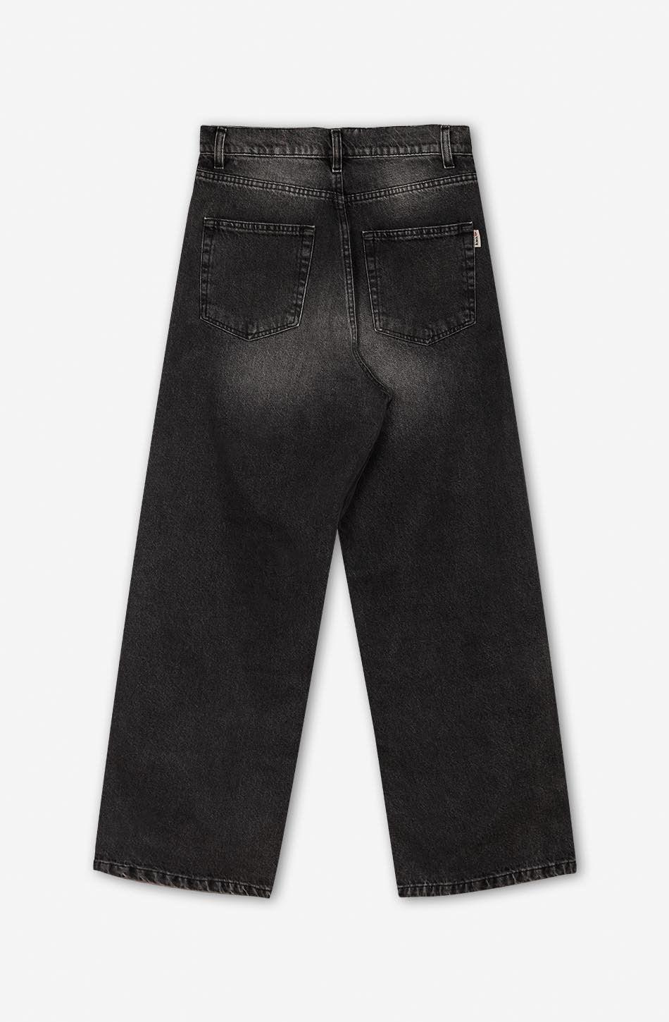 kaotiko Pantalón Loose Baggy Denim Black Solo hoy