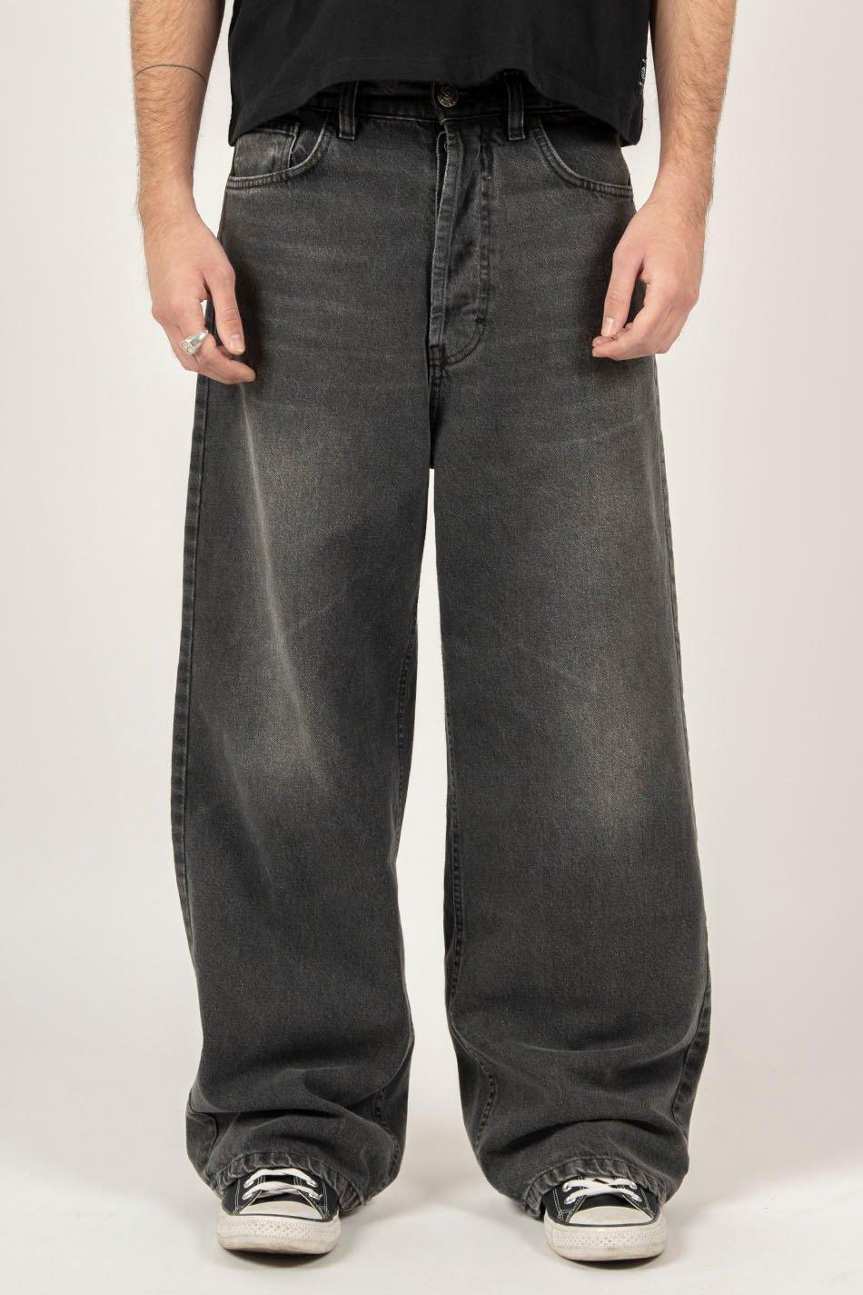 kaotiko Pantalón Loose Baggy Denim Black Solo hoy