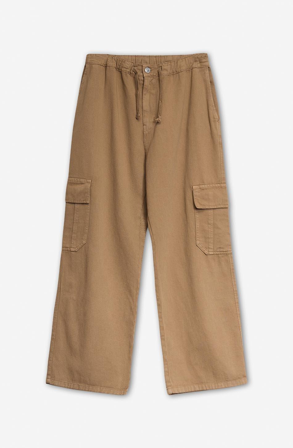 kaotiko Pantalón Casual Cargo Pocket Toast Promoción trimestral