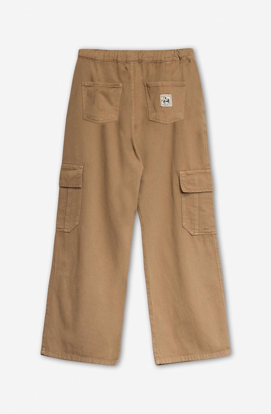 kaotiko Pantalón Casual Cargo Pocket Toast Promoción trimestral