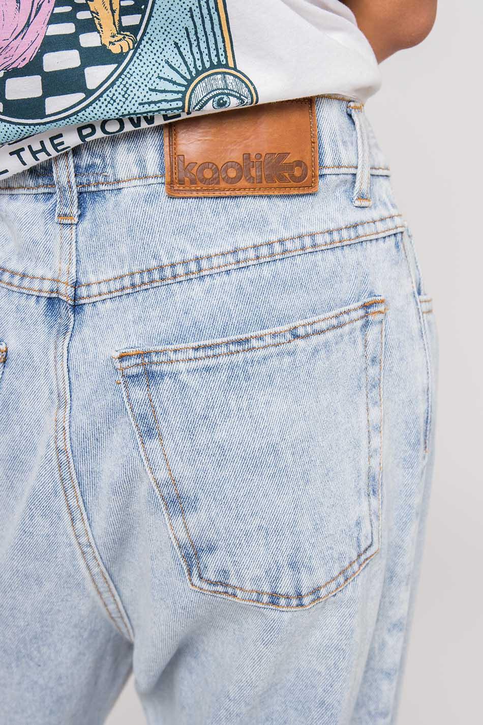 kaotiko Pantalón Regular Cropped Superdescuento