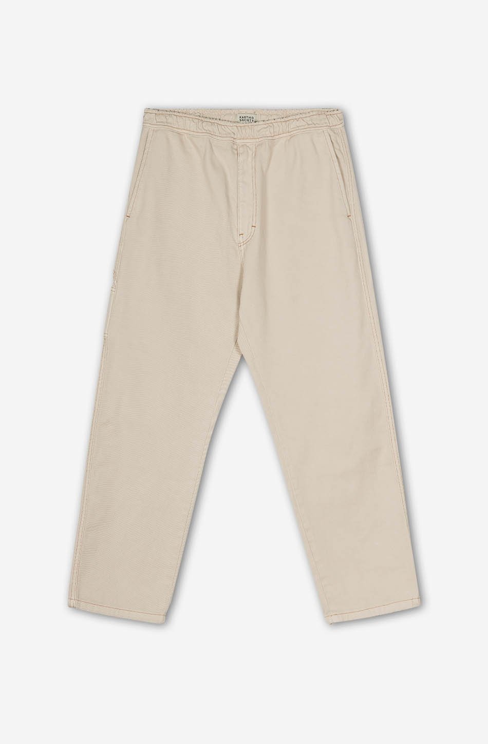 kaotiko Pantalón Carpenter New Ivory Tienda de fábrica