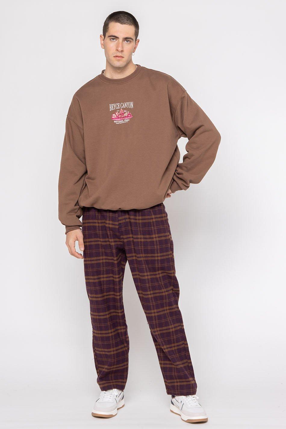 kaotiko Pantalón Habana Tagid Check Garnet Ofertas de temporada