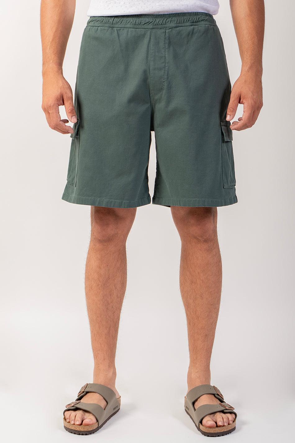 kaotiko Bermuda Cargo Wide Leg Palid Green En línea