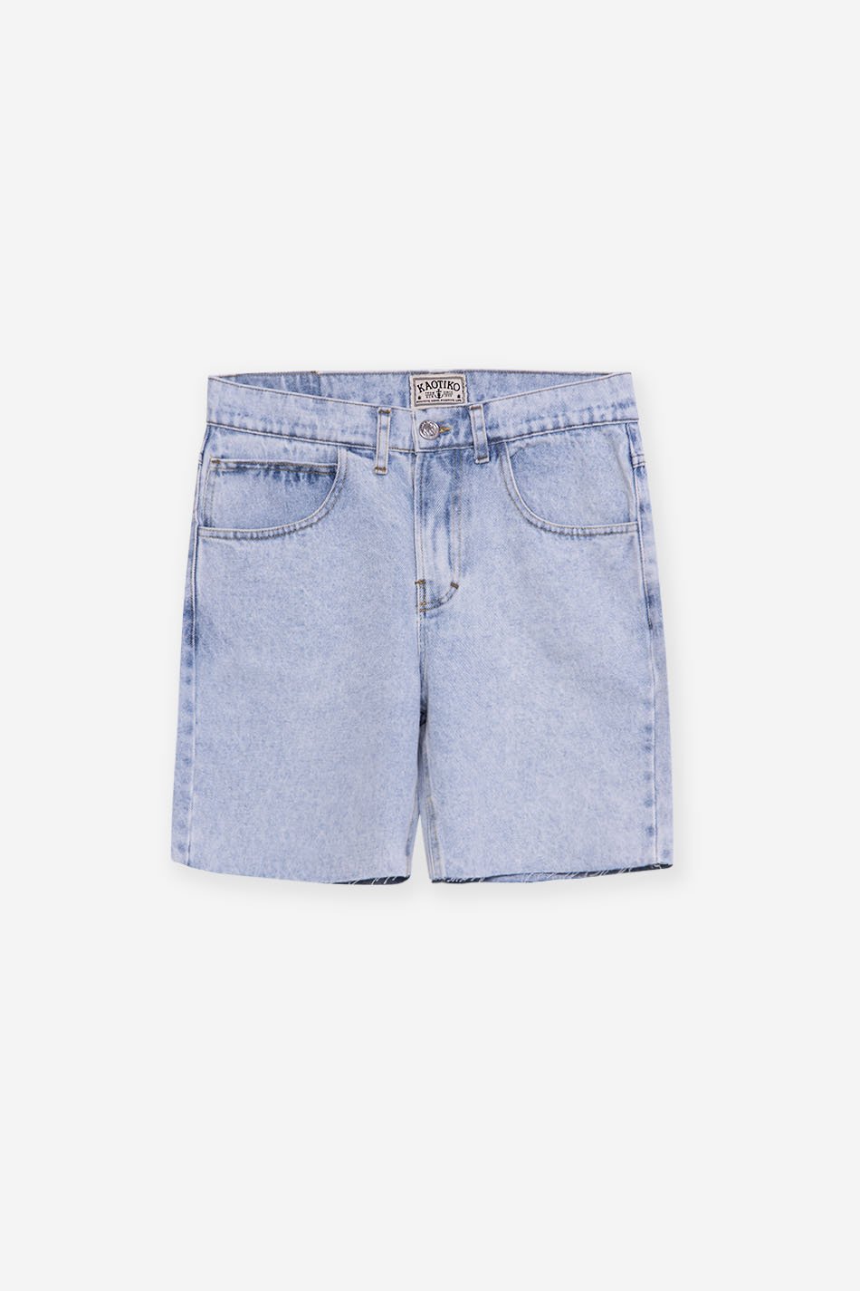 kaotiko Bermuda Baggy Acid Denim En oferta