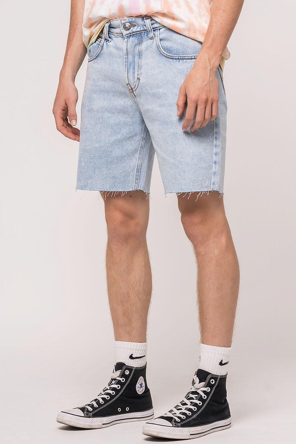 kaotiko Bermuda Baggy Acid Denim En oferta