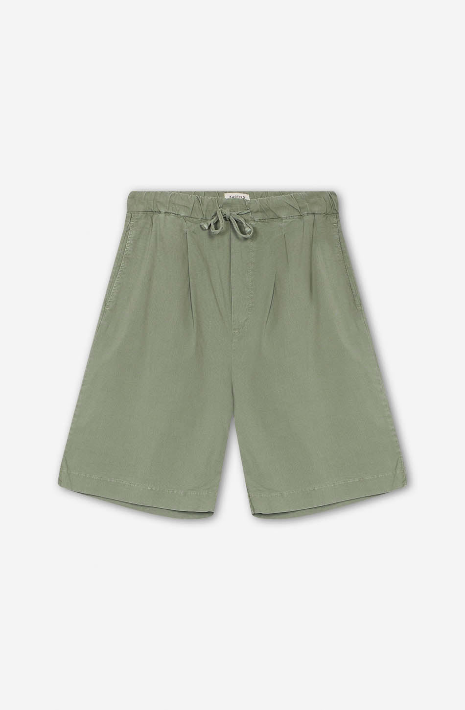 kaotiko Bermuda Relaxed Canvas Pinzas Slate Rebajas top