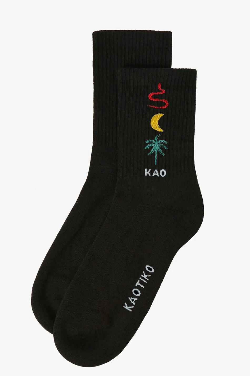 kaotiko Calcetines Jungle Black Rebajas baratas