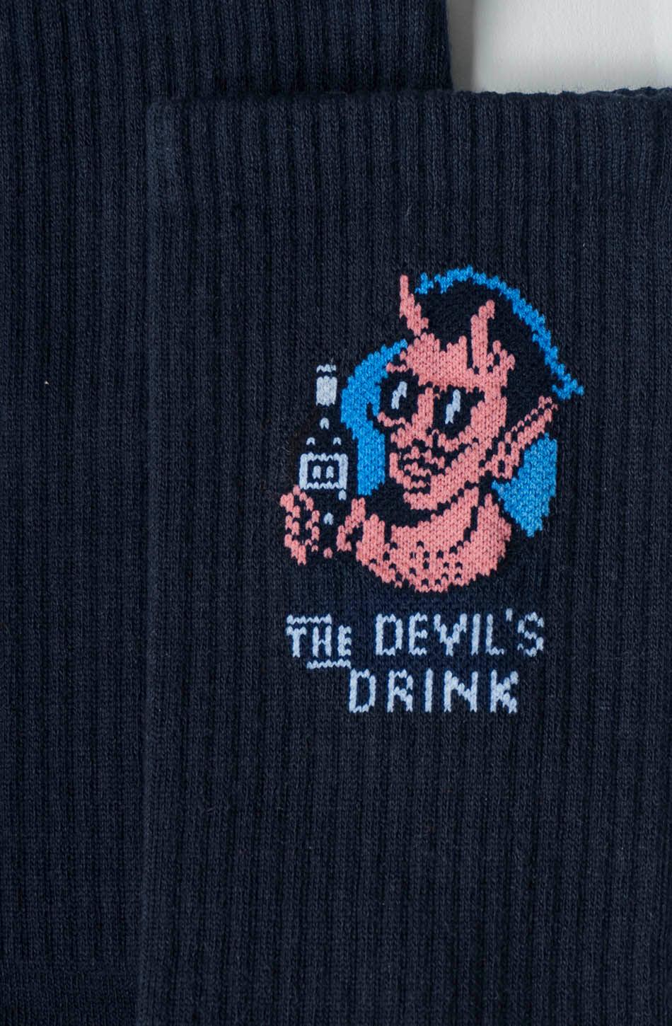 kaotiko Calcetines Devil Drinks Navy Envío gratis