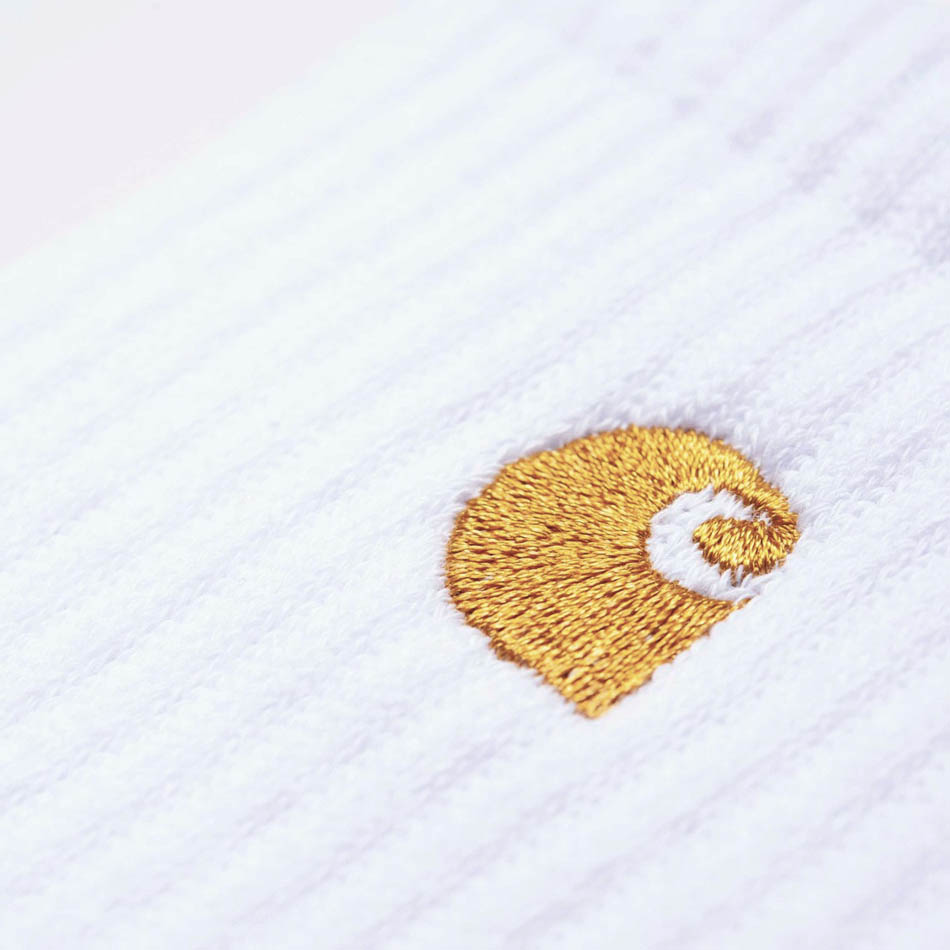 kaotiko Calcetines Carhartt WIP Chase White/Gold Precio de fábrica